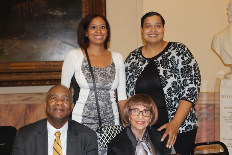 The family of former GA State Senator Leroy Johnson during Thursday's Capitol service