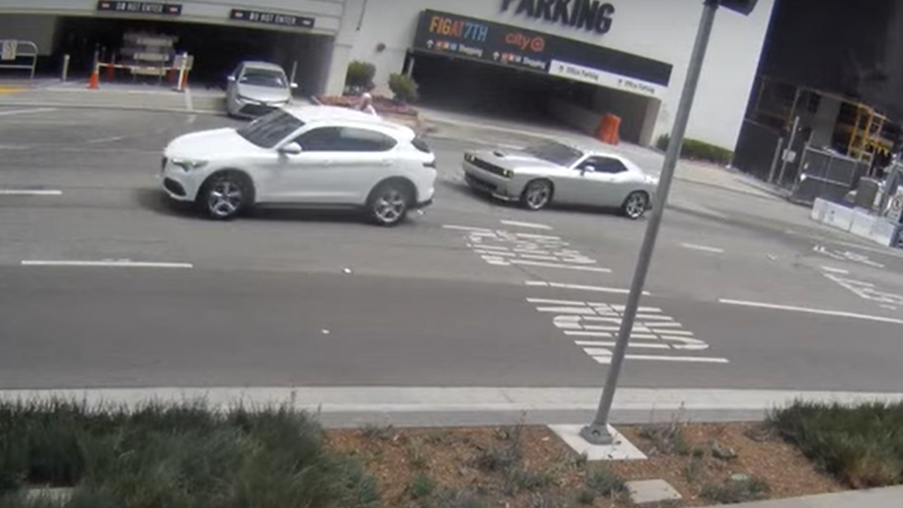 WATCH: Follow-home robbers hit victim with car in the middle of L.A. jewelry district