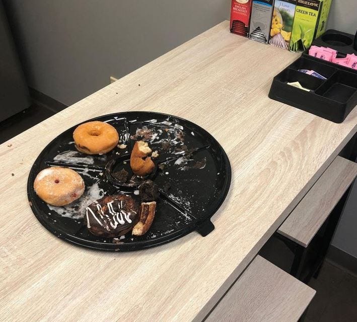 Free Food Table At Work