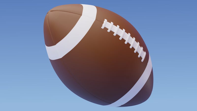 3D Vector American football ball, Sport and Game competition concept