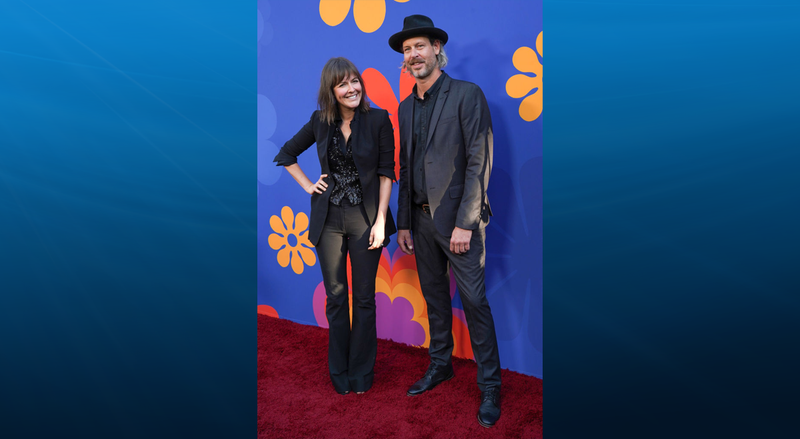 Leanne Ford and Steve Ford attend the premiere of HGTV's "A Very Brady Renovation" at The Garland Hotel on September 05, 2019 in North Hollywood, California.
