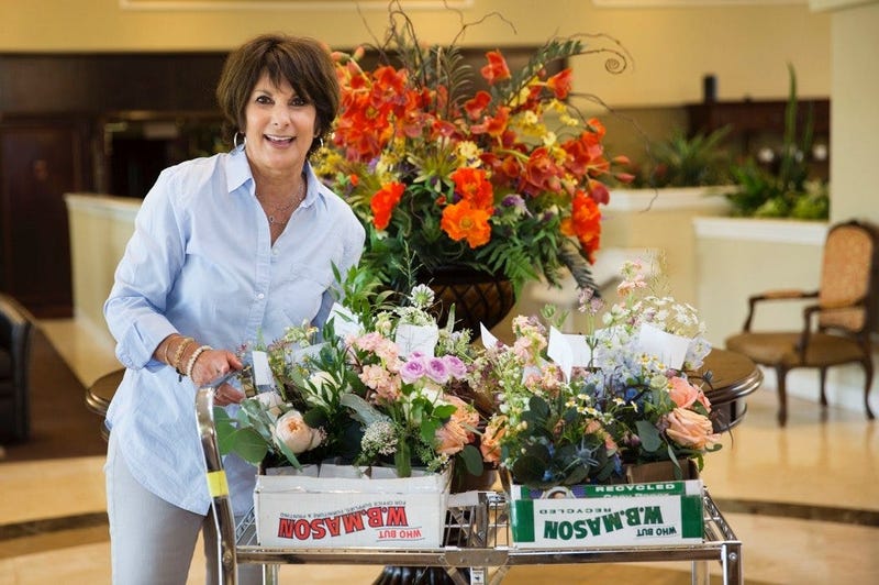 Leona Davis runs Forget Me Knot Flowers from her Haddonfield home, delivering donated wedding flowers to residents in nursing homes, cancer centers and women's shelters in the Philadelphia area.