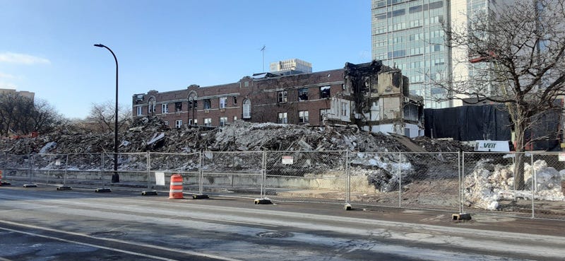 Demolition of Drake Hotel