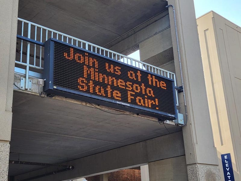Minnesota State Fair sign.