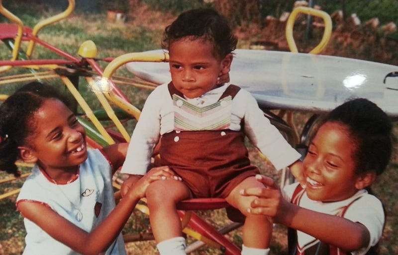 Frank Ski as a toddler playing