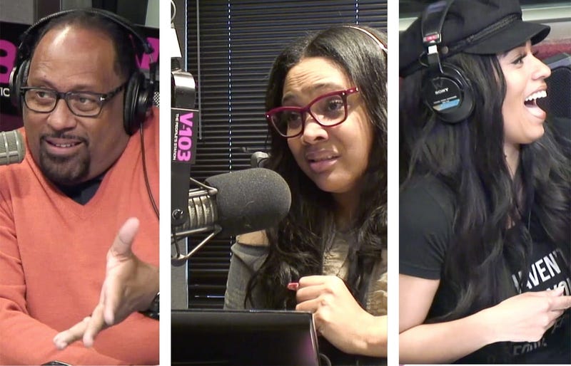Frank Ski, Monie Love and Melyssa Ford discuss male infidelity in relationships on V-103