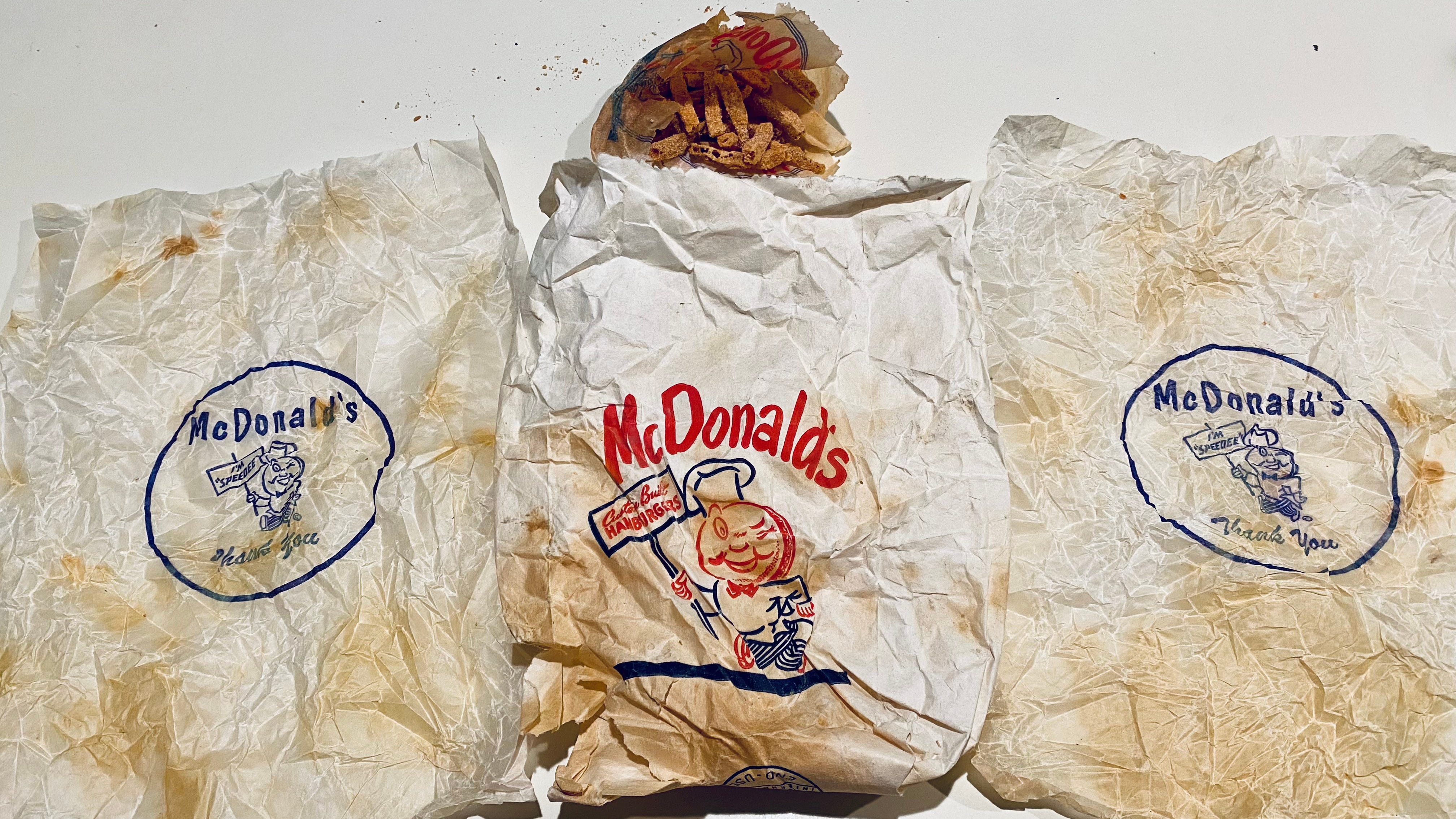 Would you like vintage fries with that? Suburban couple finds fast-food history in their wall