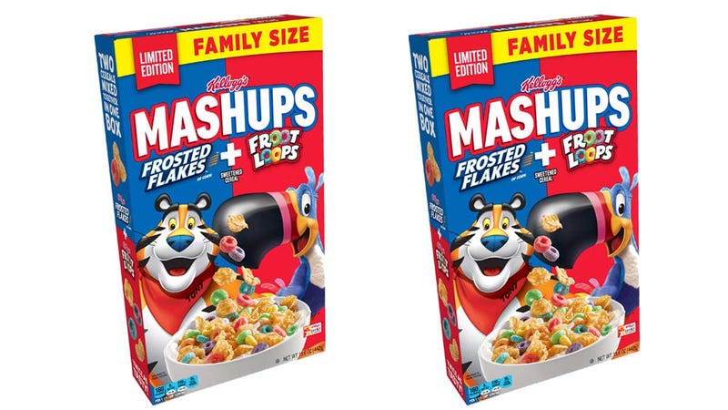 Cereal, Froot Loops, Frosted Flakes, Kelloggs 