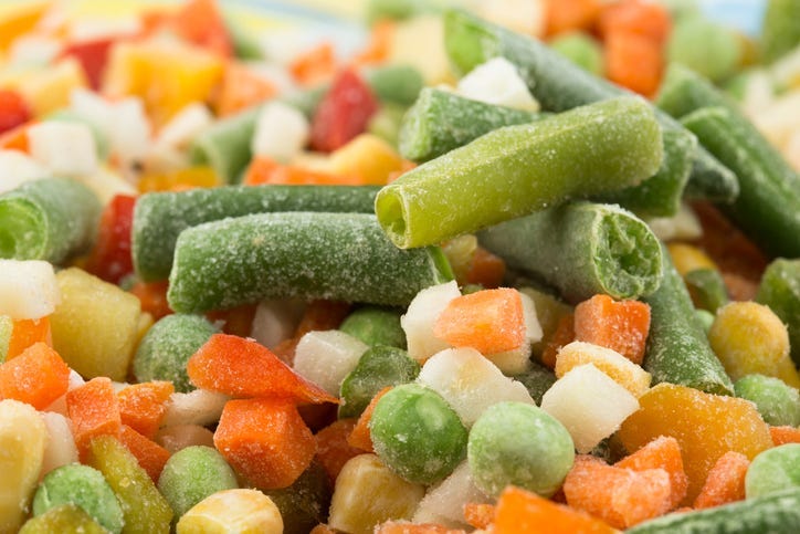 Frozen Vegetables.  See?