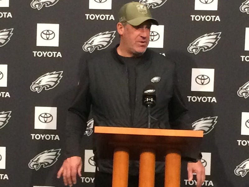 Eagles head coach Doug Pederson addresses the media in advance of Sunday's showdown with the Seattle Seahawks.