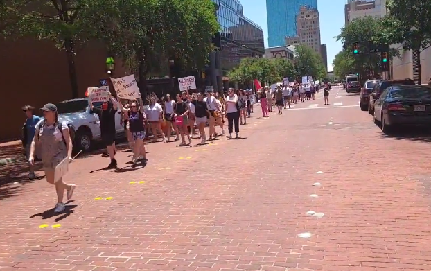 Downtown Fort Worth demonstration