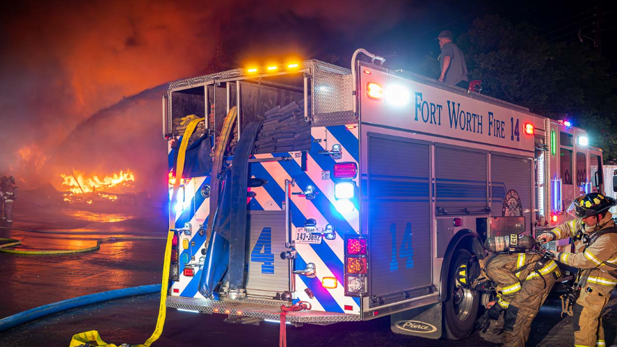 No cause determined on the fire that gutted part of a Fort Worth commercial structure
