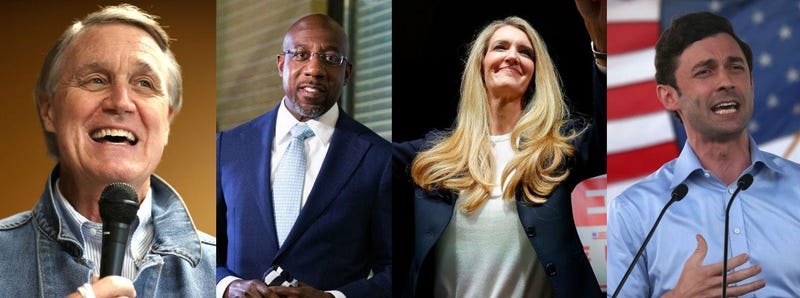 Purdue, Warnock, Loeffler, Ossoff in dual runoffs for Georgia's US Senate seats