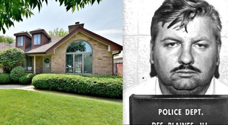 The house that was built on the former site of John Wayne Gacy's home is now for sale. 