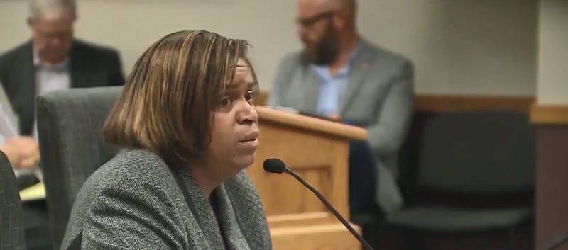 Jackson County Assessor Gail McCann Beatty testifies before Missouri lawmakers