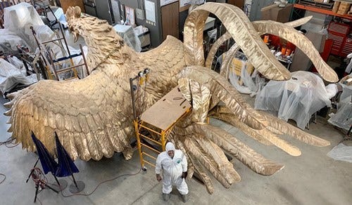 Gamecock Sculpture