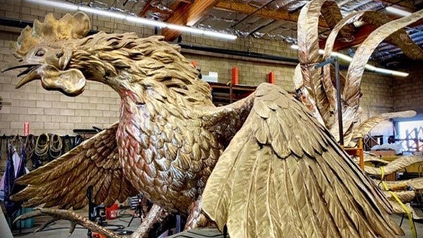 Gamecock Sculpture