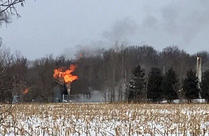 northern macomb county gas fire