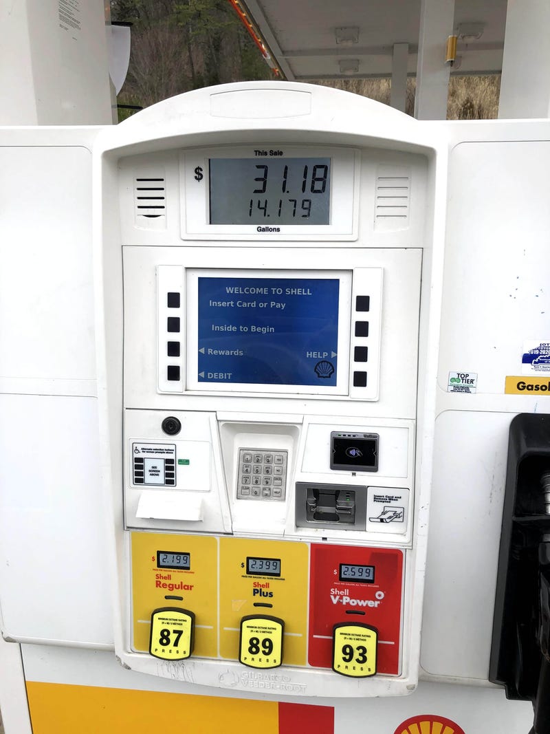 A gas pump