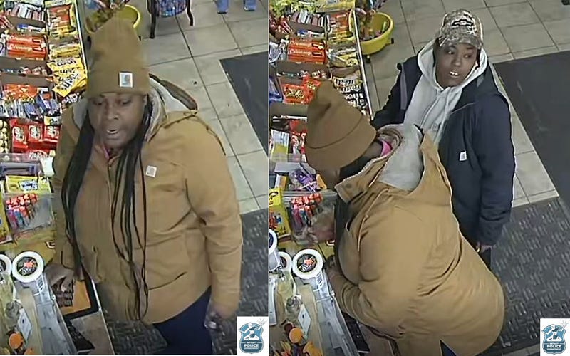 Women wanted for stealing from gas station