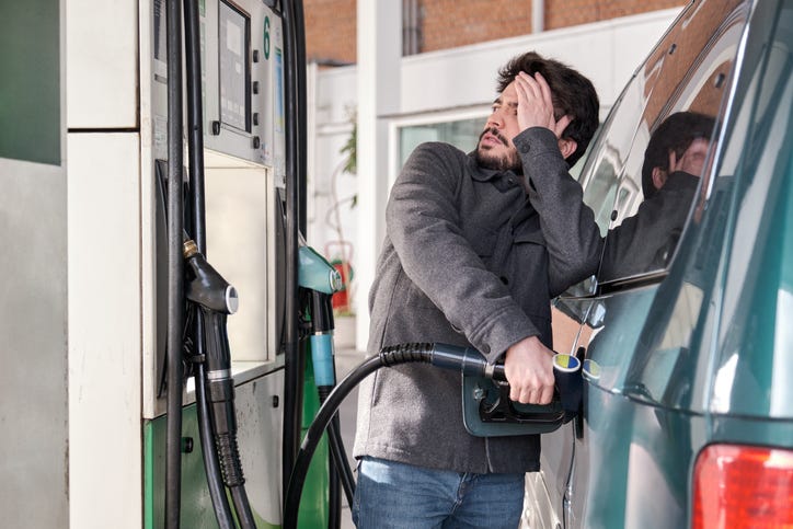 Gas pump prices