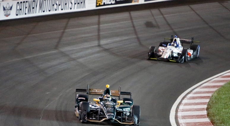 race cars at Gateway Motorsports Park