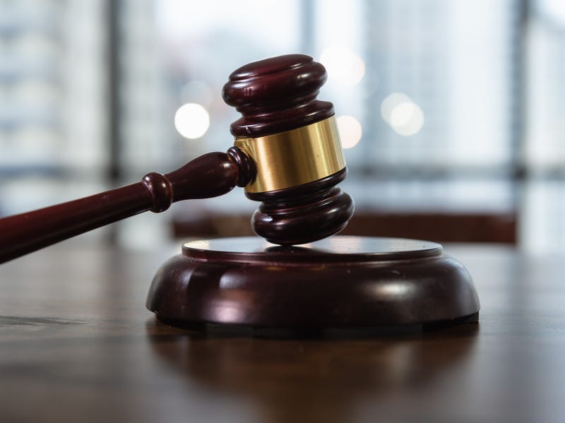 a gavel on judge's desk