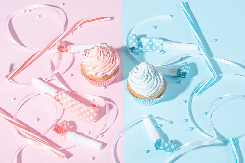 pink and blue