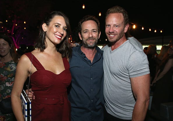 Luke Perry and Ian Ziering