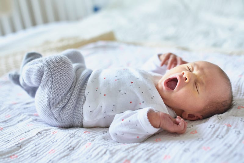 baby yawning