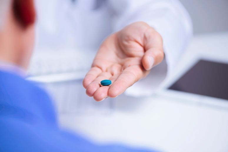 Doctor, Patient, Man, Little Blue Pill, Viagra, Senior
