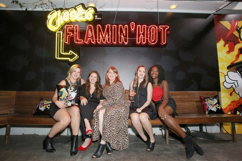 Guests attend The Flamin' Hot Spot, Cheetos new limited-time restaurant with a menu inspired by chef Roy Choi at Madera Kitchen on September 18, 2018 in Hollywood, California.