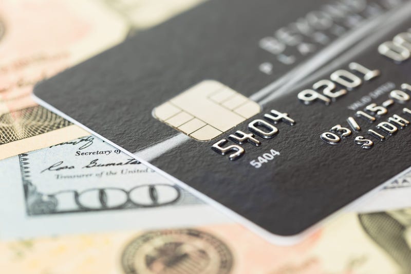 credit card and money