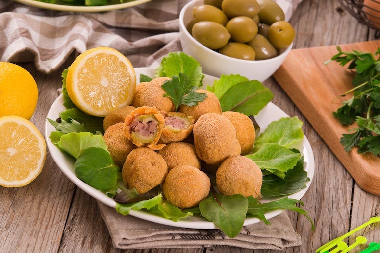 Ascoli Stuffed Olives, Green Olives, Stuffed Olives