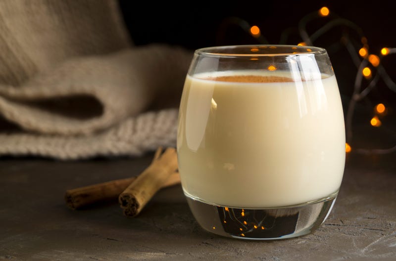 stock photo eggnog cocktail