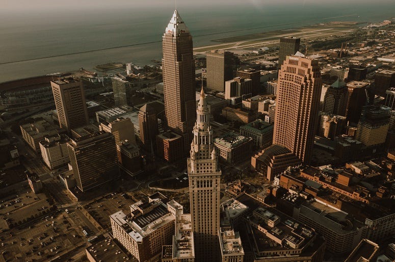 Cleveland, Ohio skyline and downtown
