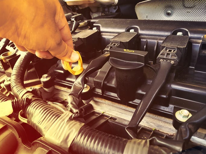 Car maintenance.