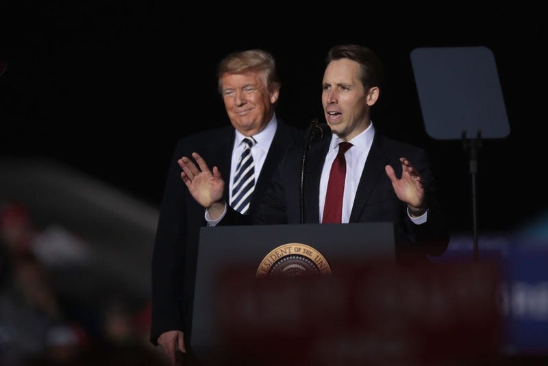 Josh Hawley and President Trump