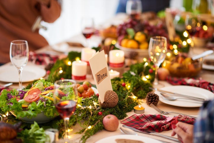 A holiday meal. 