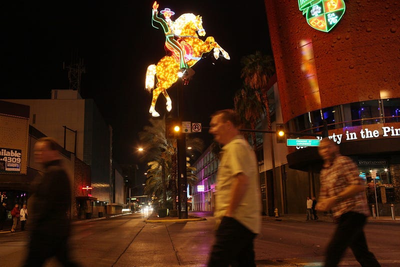 Outside shot of Fremont Street Experience