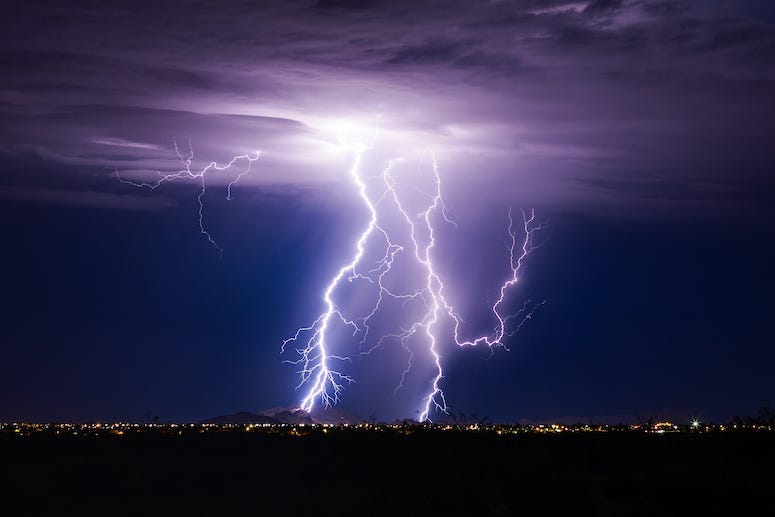 Thunder, Lightning, Sky, Storm, Clouds