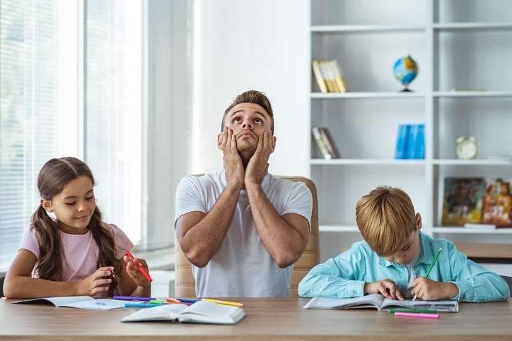 Overwhelmed Dad