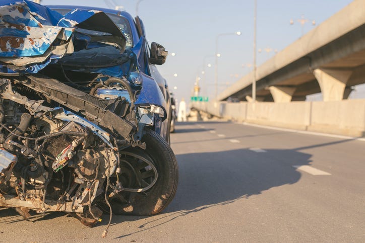 car crash damage