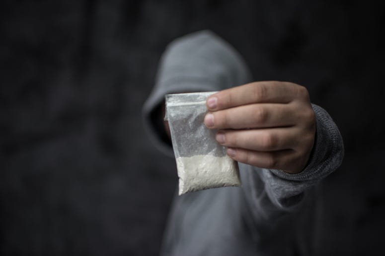 Cocaine, Dealer Baggie, Hoodie, Powder, Drugs