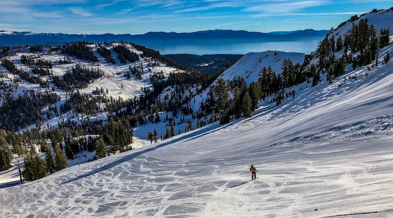 Lake Tahoe, Skiing, Ski, Winter, Mountain