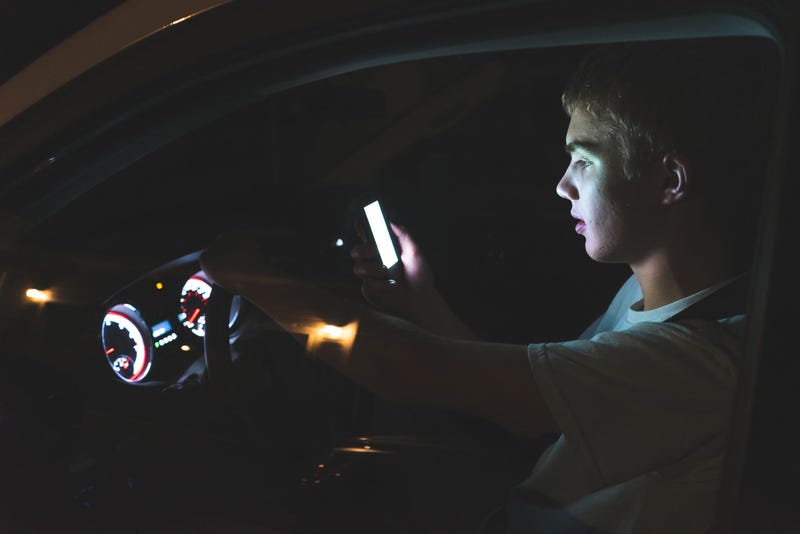 Distracted teen driver