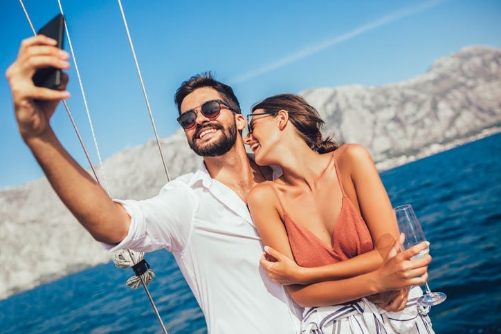 Rich Couple on a Yacht