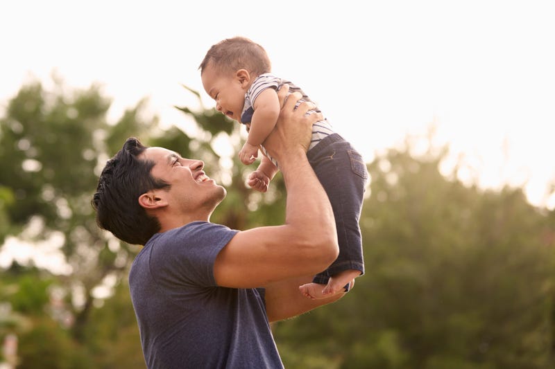 father and baby