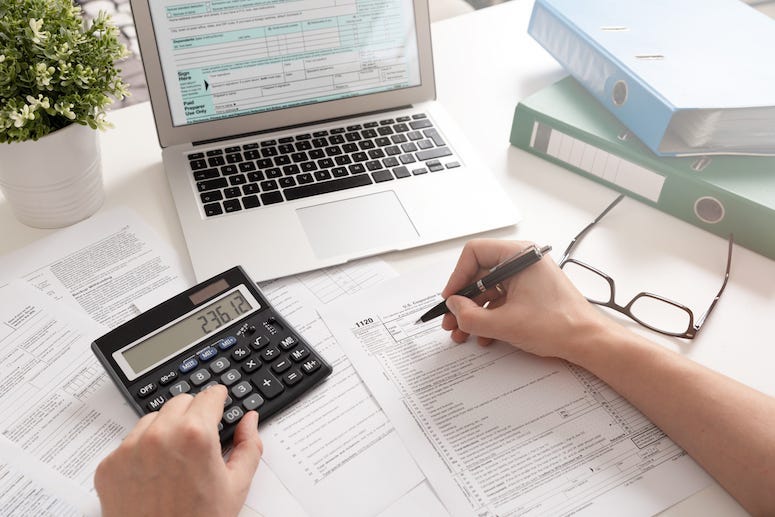 Taxes, Calculator, Form, Computer, Doing Taxes