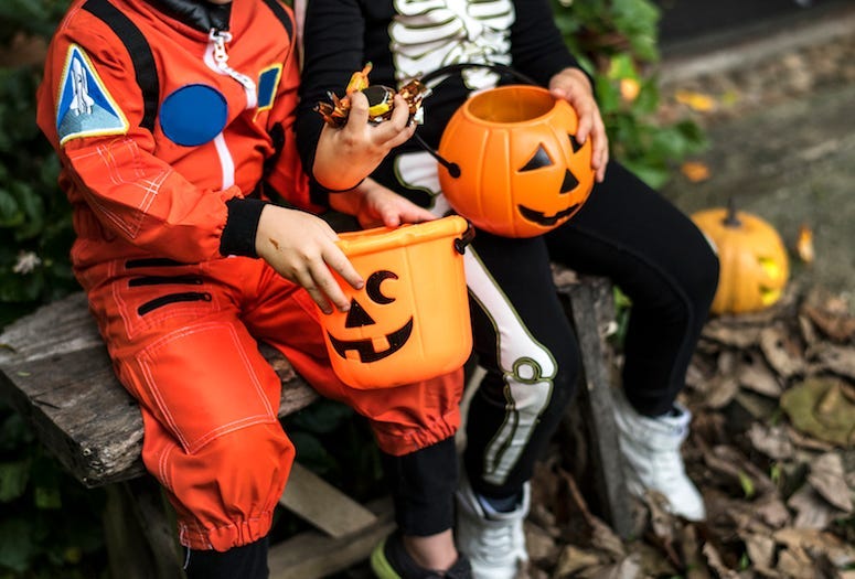 Halloween, Candy, Trick-or-Treating, Costumes, Neighborhoods, Brothers